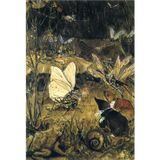 Tablosan Suluboya Kelebek Ve Fare Soyut Kanvas Tablo 60x90 cm Kb27125 60x90 cm