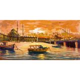 Tablosan Tarihi Yarımadaya Bakarken Kanvas Tablo 30x60 cm Kb16257 30x60 cm