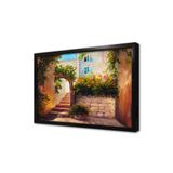 Tablosan Taş Eve Giden Merdivenler Çerçeveli Mdf Tablo 20 X 30 Cm Mb17120