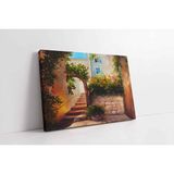 Tablosan Taş Eve Giden Merdivenler Kanvas Tablo 20 X 30 Cm Kb17120