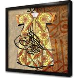 Tablosan Tuğra Ve Kaftan Çerçeveli Mdf Tablo