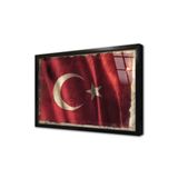 Tablosan Türk Bayrağı Çerçeveli Cam Tablo 30X40 Cm Ca07256