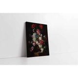 Tablosan Vazoda Çiçekler Kanvas Tablo 100 X 130 Cm Kb03357
