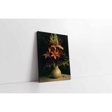 Tablosan Vazoda Çiçekler Kanvas Tablo 30 X 40 Cm Kb03376