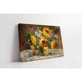 Tablosan Vazoda Çiçekler Kanvas Tablo 50 X 70 Cm Kb03285