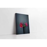 Tablosan Vazoda Pembe Çiçek Kanvas Tablo 60 X 90 Cm Ka03266