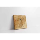 Tablosan Vitruvius Adamı Leonarda Da Vinci Kanvas Tablo 100 X 100 Cm Kb02524