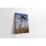 Tablosan Woman With A Parasol Facing Left Kanvas Tablo 90 X 130 Cm Kb22094