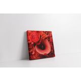 Tablosan Yakın Çekim Gül Kanvas Tablo 30 X 30 Cm Ka03648