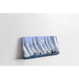 Tablosan Yarışan Yelkenliler Kanvas Tablo 140 X 280 Cm Ka01022