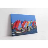 Tablosan Yarışan Yelkenliler Kanvas Tablo 20 X 30 Cm Ka01291