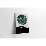 Tablosan Yeşil Gezegen Ve Kuşlar Kanvas Tablo 30 X 40 Cm Kb33229