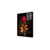Tablosan Yeşillikler Arasında Çiçek Çerçeveli Cam Tablo 60X90 Cm Ca03216