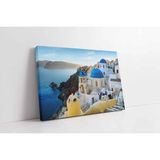 Tablosan Yunan Evleri Kanvas Tablo 120 X 180 Cm Ka27377