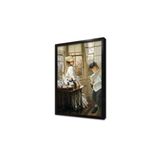 Tablosan Yüzbaşının Kızı Çerçeveli Cam Tablo 60X90 Cm Cb02372