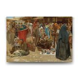 Tabloshop Albert Janesch Busy Bazaar 90x60 cm Tablo