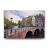 Tabloshop Amsterdam Köprü Kanal 125x80 cm Tablo