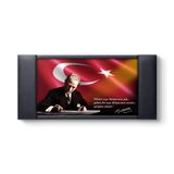 tabloshop Atatürk Resimli Makam Arkalığı Panosu 150 x 70