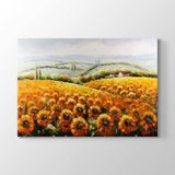 Tabloshop Ayçiçekleri Duvar 140x100 cm Tablo