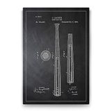 Tabloshop Beyzbol Sopası Patenti 80x125 cm Tablo