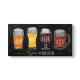 tabloshop Bira Çeşitleri Kanvas Tablo 60 x 30
