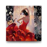 Tabloshop Çalgıcı ve Flamenko Dansçısı 90x90 cm Tablo