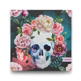 Tabloshop Çiçekli Kuru Kafa 90x90 cm Tablo