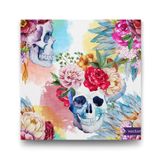 Tabloshop Çiçekli Kuru Kafalar 70x70 cm Tablo