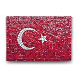 Tabloshop Dekoratif Türk Bayrağı 90x60 cm Tablo