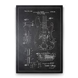 Tabloshop Fender Gitar Patenti 100x140 cm Tablo