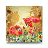 Tabloshop Gelincik 90x90 cm Yağlı Boya Tablo