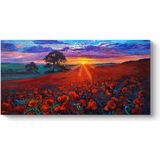 Tabloshop Gelincik Yağlı Boya Tablo - 100 x 50 cm