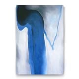 Tabloshop Georgia OKeeffe Siyah Mavi ve Gri 70x100 cm Tablo