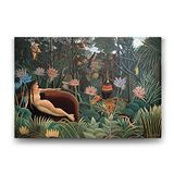 Tabloshop Henri Rousseau The Dream Plaques 100x70 cm Tablo