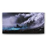 Tabloshop Hırçın Denizde Sihirli Tekne 120x60 cm Tablo