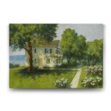 Tabloshop Hoca Ali Rıza Manzara ve Ev 100x70 cm Tablo