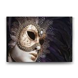 Tabloshop İtalya Venedik Maske 140x100 cm Tablo