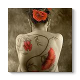tabloshop Japon Kadın Nü Tablo 70 x 70