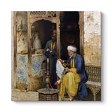 tabloshop Kahire Kahvesi ve Nargile Kanvas Tablo 80 x 80