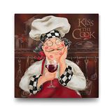 Tabloshop Kiss The Cook Aşçı 40x40 cm Tablo