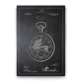 Tabloshop Köstekli Saat Patenti 100x140 cm Tablo