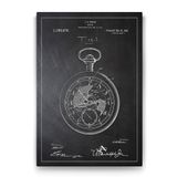 Tabloshop Köstekli Saat Patenti 60x90 cm Tablo