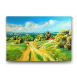 Tabloshop Köy Yolu 125x80 cm Yağlı Boya Tablo