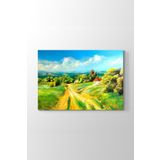 Tabloshop Köy Yolu 75x50 cm Yağlı Boya Tablo