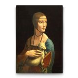 Tabloshop Leonardo da Vinci Erminli Kadın 70x100 cm Tablo