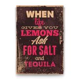 Tabloshop Limon Tuz ve Tekila 100x140 cm Tablo