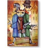Tabloshop Mafia Cat 100x140 cm Tablo