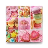 tabloshop Makaron Kolaj Tablo - 40x40cm