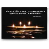 Tabloshop Mevlana Sözleri II 125x80 cm Tablo