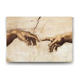 Tabloshop Michelangelo Creation of Adam 45x30 cm Tablo